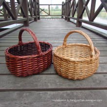 (BC-WB1012) High Quality Handmade Natural Willow Basket/Gift Basket